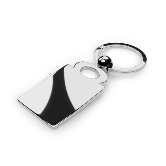 Rasta Vibes Rectangle Photo Keyring – Colorful Reggae Graphic Keychain
