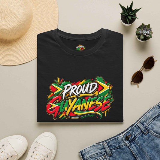 Proud Guyanese Unisex T-Shirt — Vibrant Flag-Inspired Pride Tee