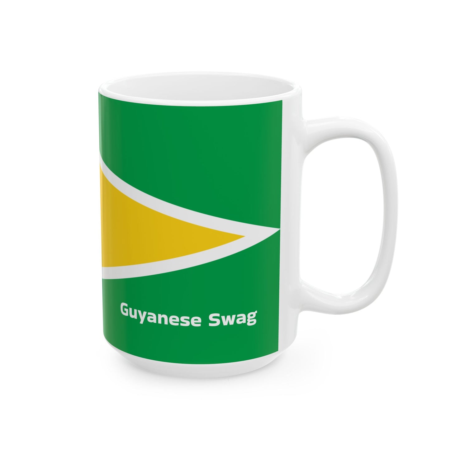 Guyana Flag Ceramic Mug — Patriotic 11oz & 15oz Coffee Cup