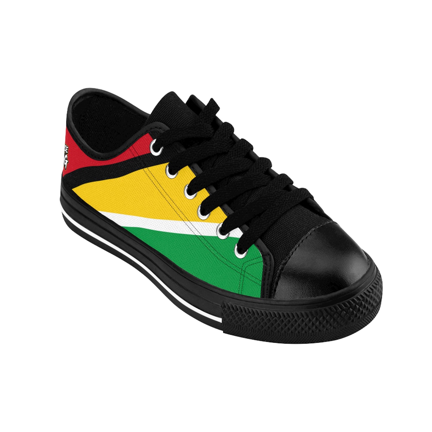 Guyana Flag Women's Low Top Canvas Sneakers