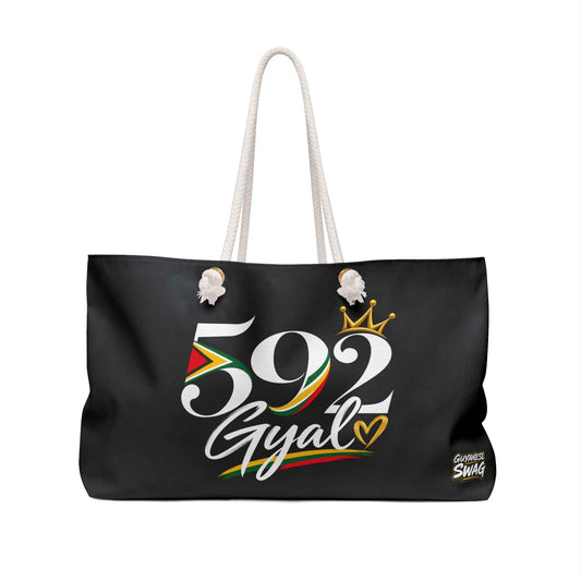 592 Gyal Weekender Bag – Caribbean Flag Accent Travel Tote