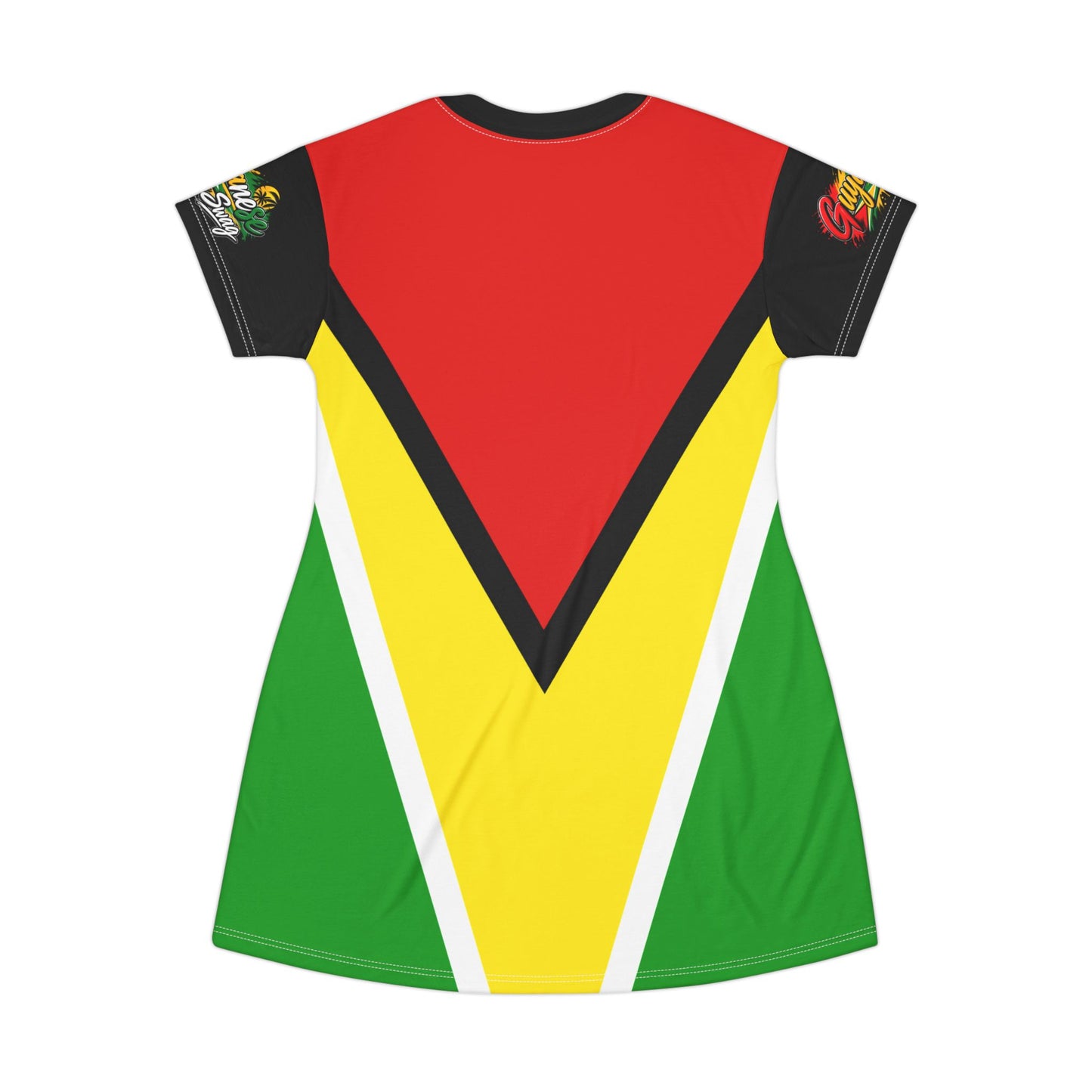 Guyana Flag Vibe T-Shirt Dress