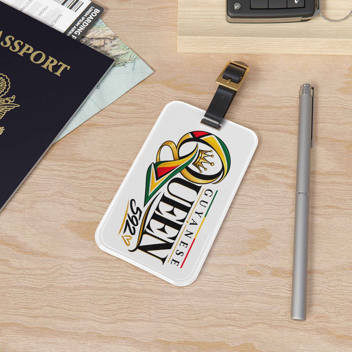 Guyanese Queen Luggage Tag Travel ID