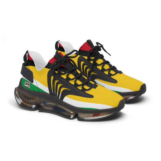Guyana Flag Women's Mesh Sneakers