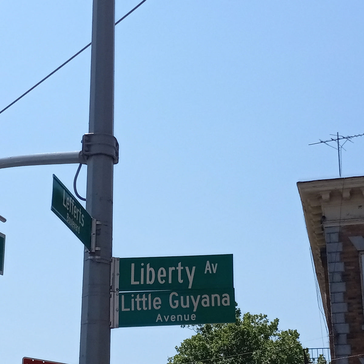 Little Guyana Avenue street sign in Richmond Hill, Queens, New York