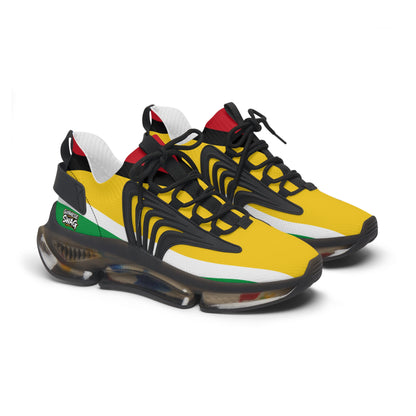 Guyana Flag Women's Mesh Lightweight Breathable Athletic Sneakers