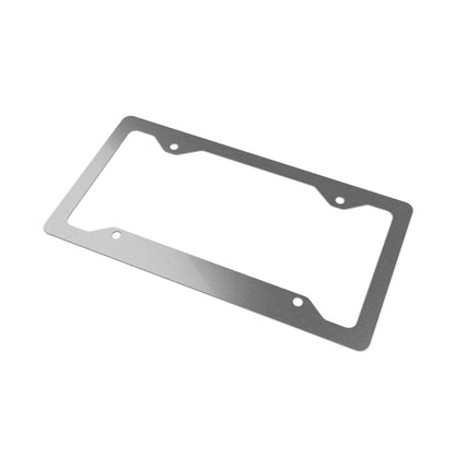 Guyanese flag glossy aluminum license plate frame with national motto