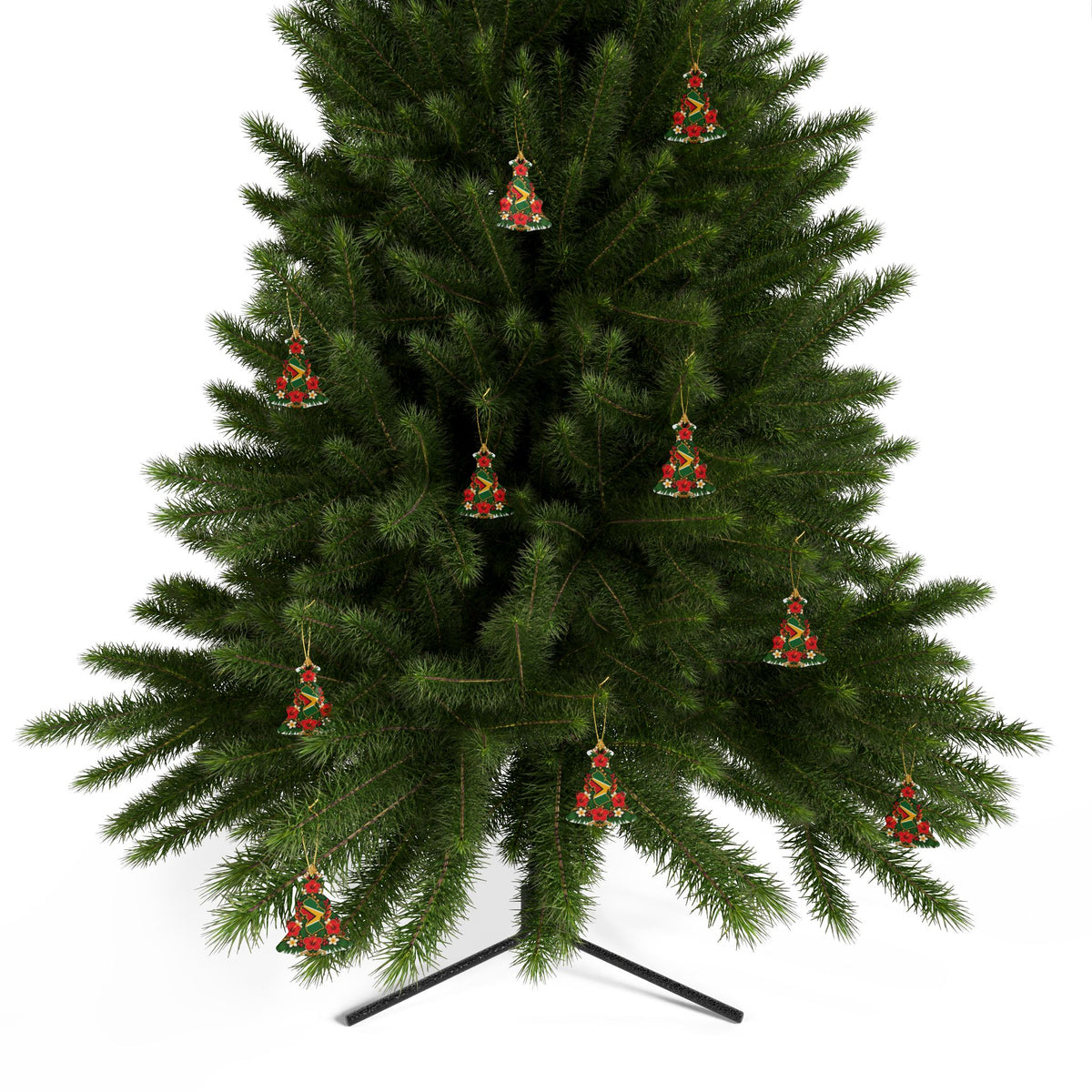 Guyana Ceramic Christmas Ornament – 5 Shapes & Multipacks
