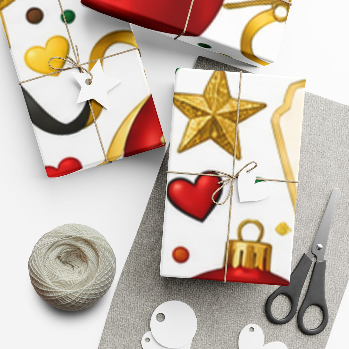 Guyanese Christmas wrapping paper pattern detail