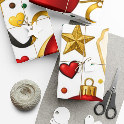 Guyanese Christmas wrapping paper pattern detail