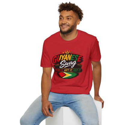 Guyanese Swag T-Shirt — Patriotic Guyana Flag Graphic Tee