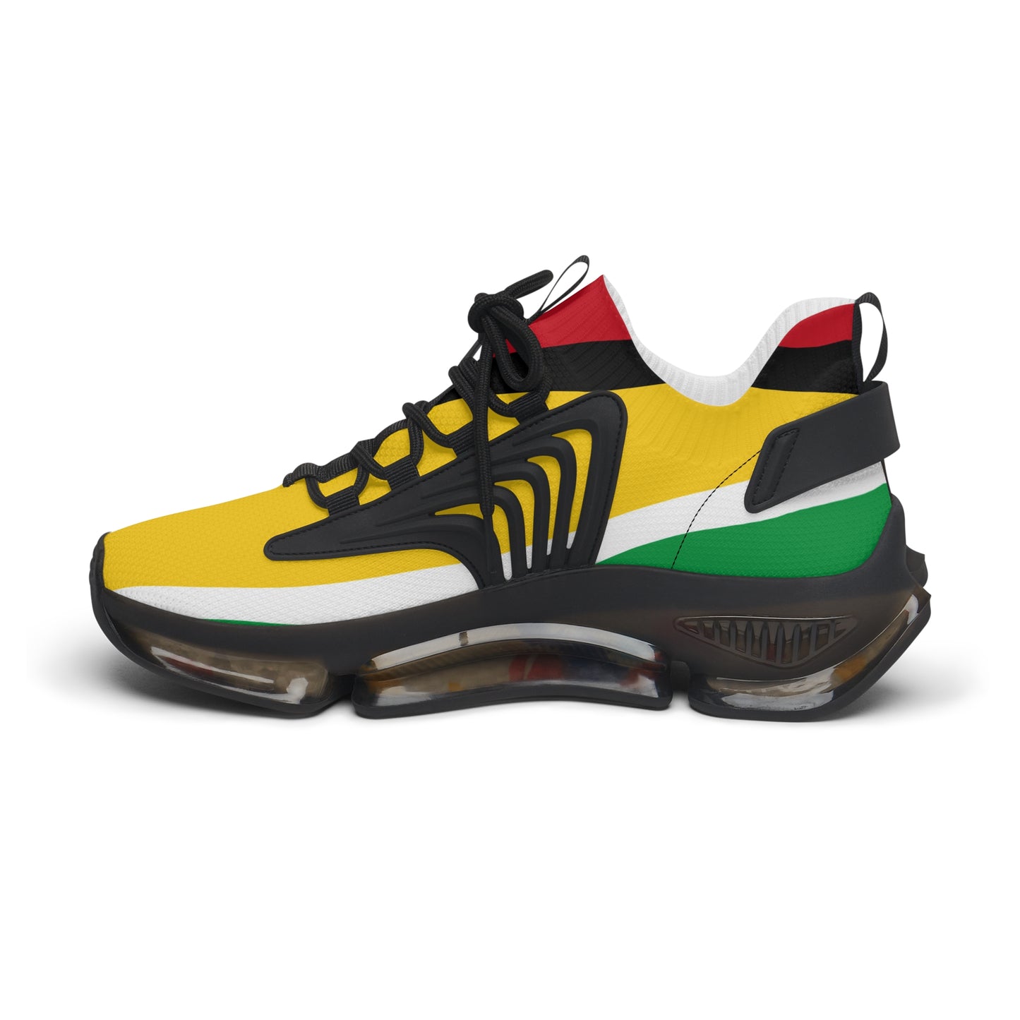 Guyana Flag Women's Mesh Lightweight Breathable Athletic Sneakers