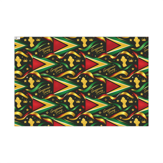 Guyana Flag Wrapping Paper – Guyanese Swag Gift Wrap