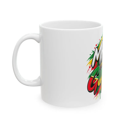 Made in Guyana Ceramic Mug (11oz & 15oz) – Colorful Guyanese Pride Coffee Cup