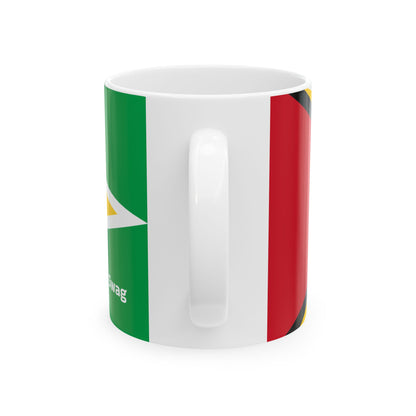 Guyana Flag Ceramic Mug — Patriotic 11oz & 15oz Coffee Cup