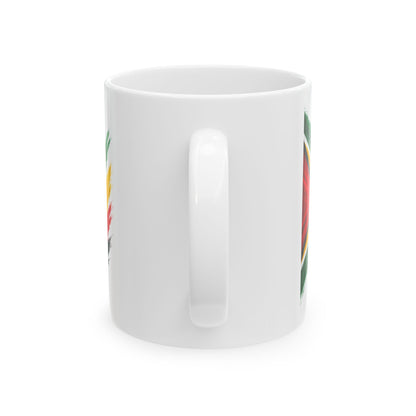 Coffee Mug — "Drinking Coffee and Minding My Business" Guyanese Swag