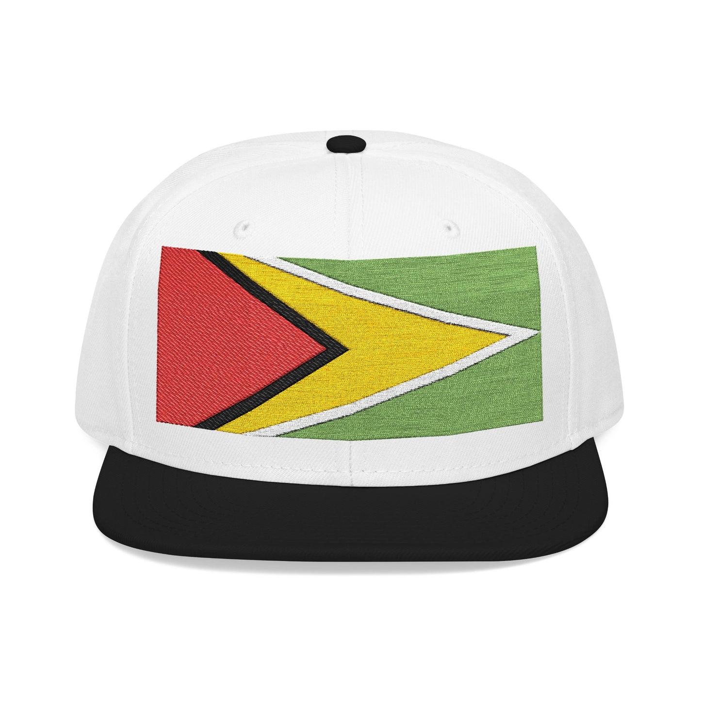 Guyana Flag Snapback Hat — Embroidered Guyanese Pride Cap