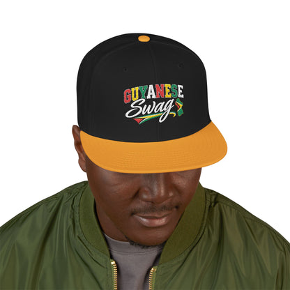 Guyanese Swag Guyana Flag Map Snapback Hat