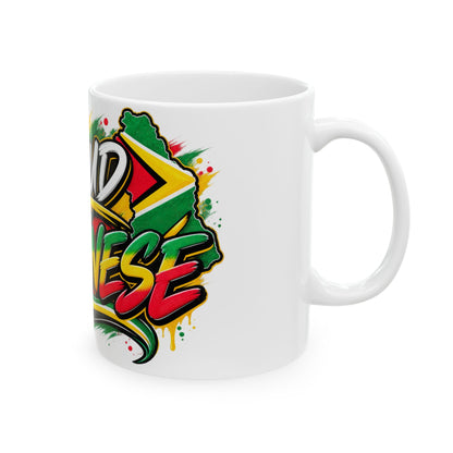 Proud Guyanese Ceramic Mug (11oz, 15oz) – Reggae-Inspired Flag Colors