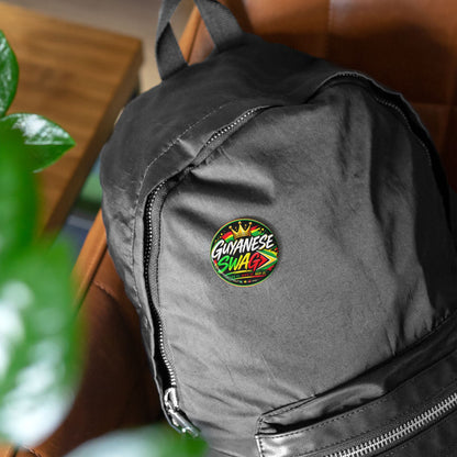 Guyanese Swag Round Pin – Bold Flag Colors & Crown Button Badge