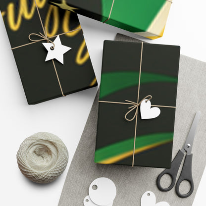Guyana pride wrapping paper roll mockup