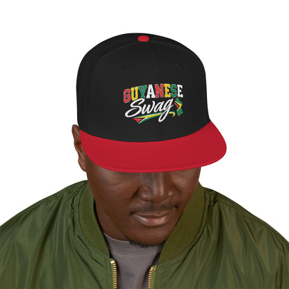 Guyanese Swag Guyana Flag Map Snapback Hat
