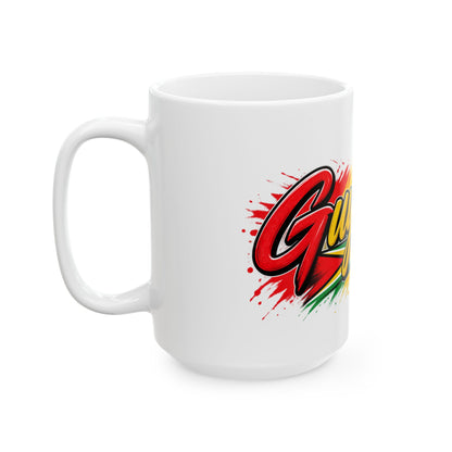 Guyana Swag Ceramic Mug — Colorful Guyanese Flag Design (11oz, 15oz)