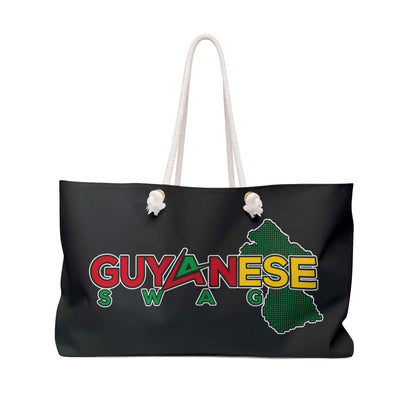Guyanese Swag Weekender Bag — Map of Guyana Travel Tote