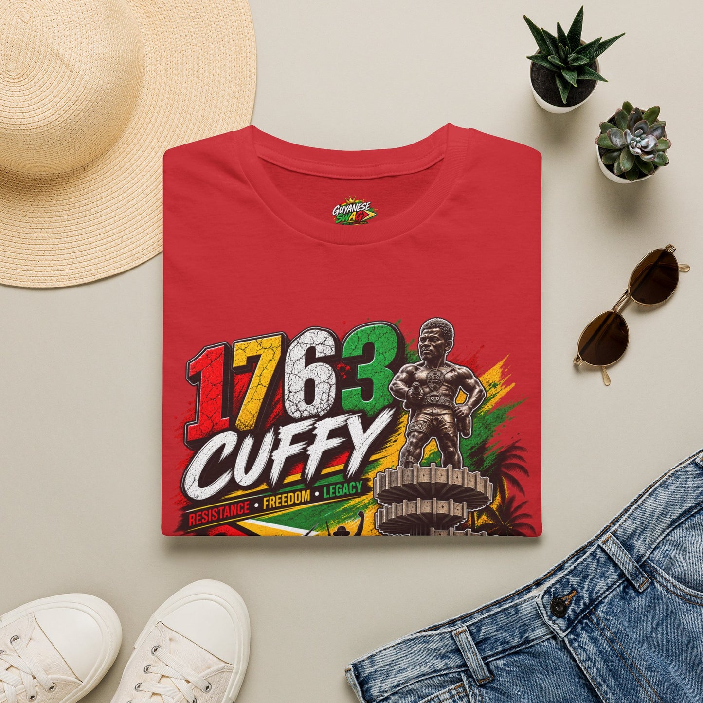 1763 Cuffy T-Shirt — Guyana Rebellion Tribute Tee