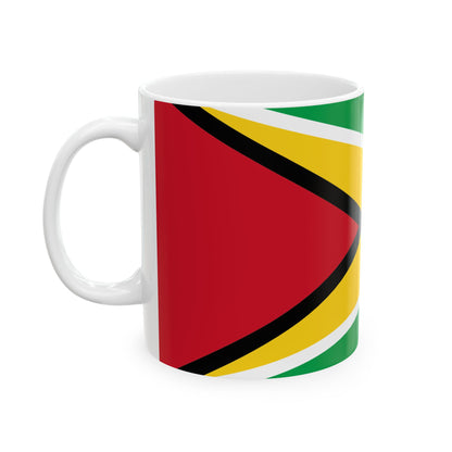 Guyana Flag Ceramic Mug — Patriotic 11oz & 15oz Coffee Cup