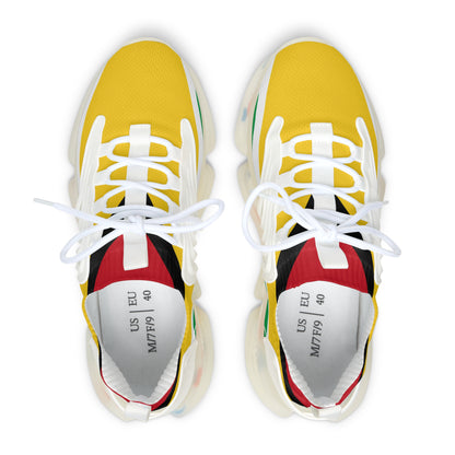 Guyana Flag Women's Mesh Lightweight Breathable Athletic Sneakers