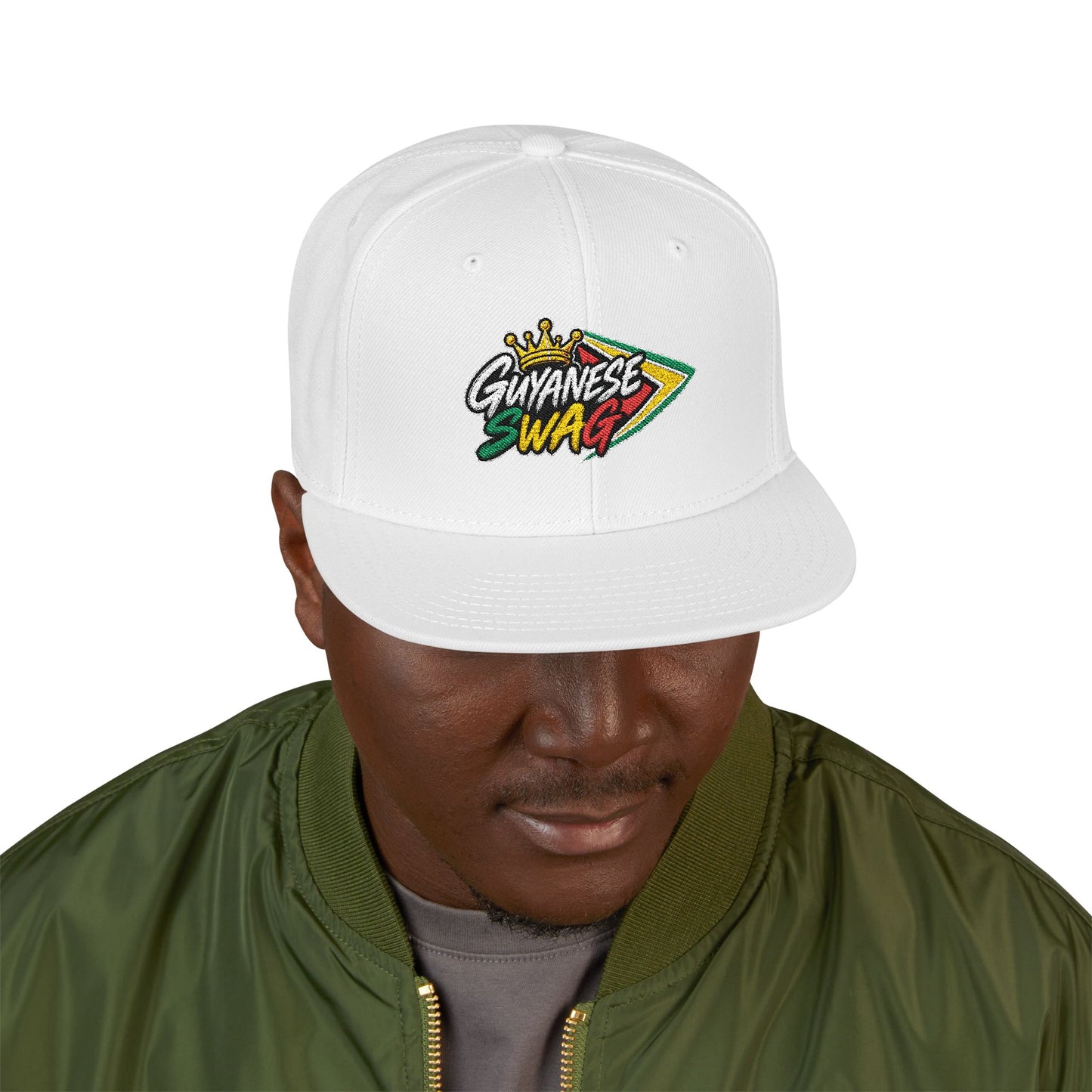 Guyanese Swag Guyana Flag Snapback Hat