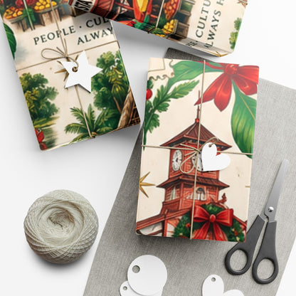 Guyanese Christmas Back Home tropical wrapping paper – product image 22