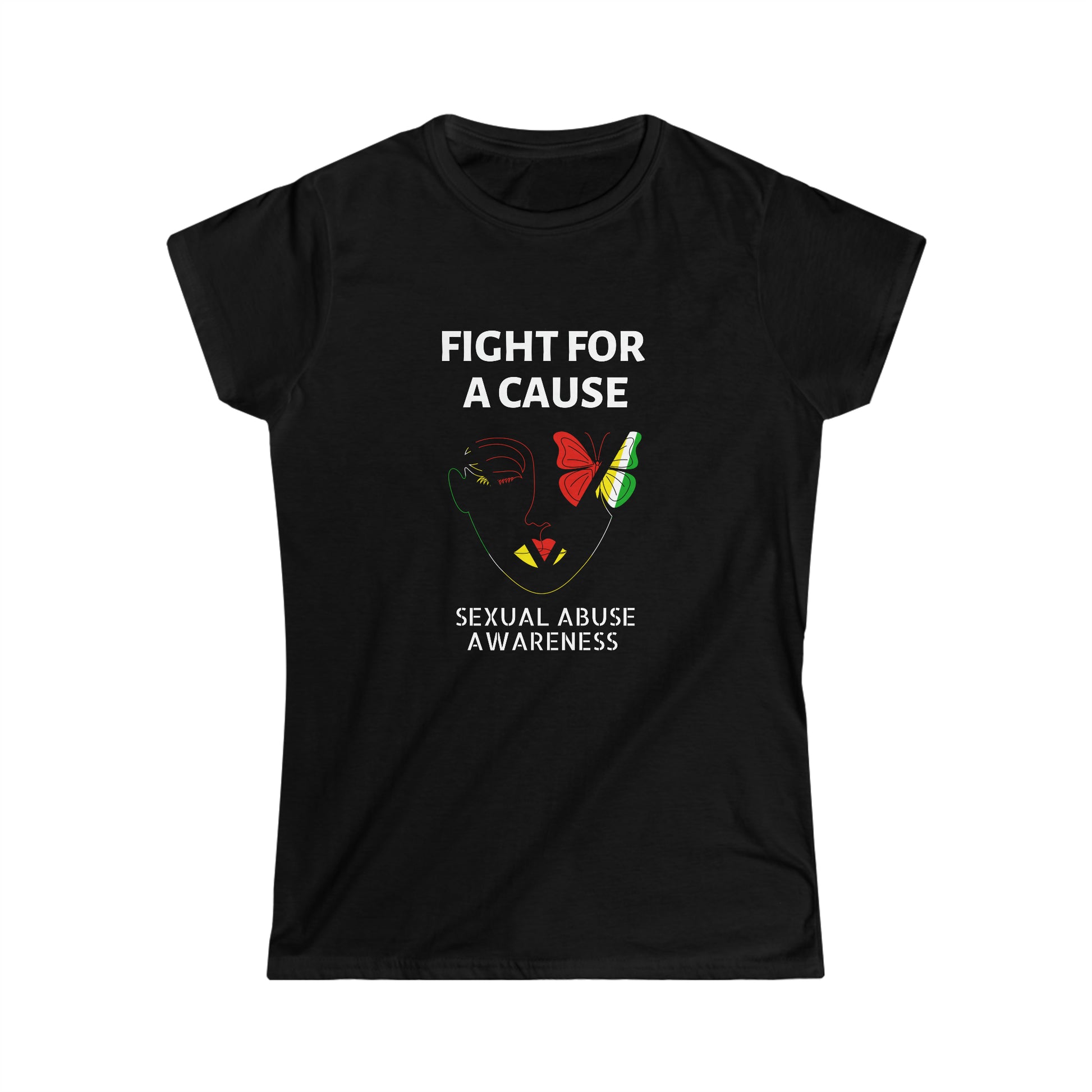 Fight For A Cause Women's Softstyle Tee by Guyanese Swag