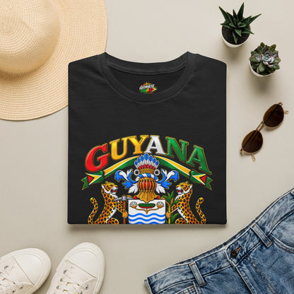 Guyana Coat of Arms T-Shirt — National Flag Colors Tee