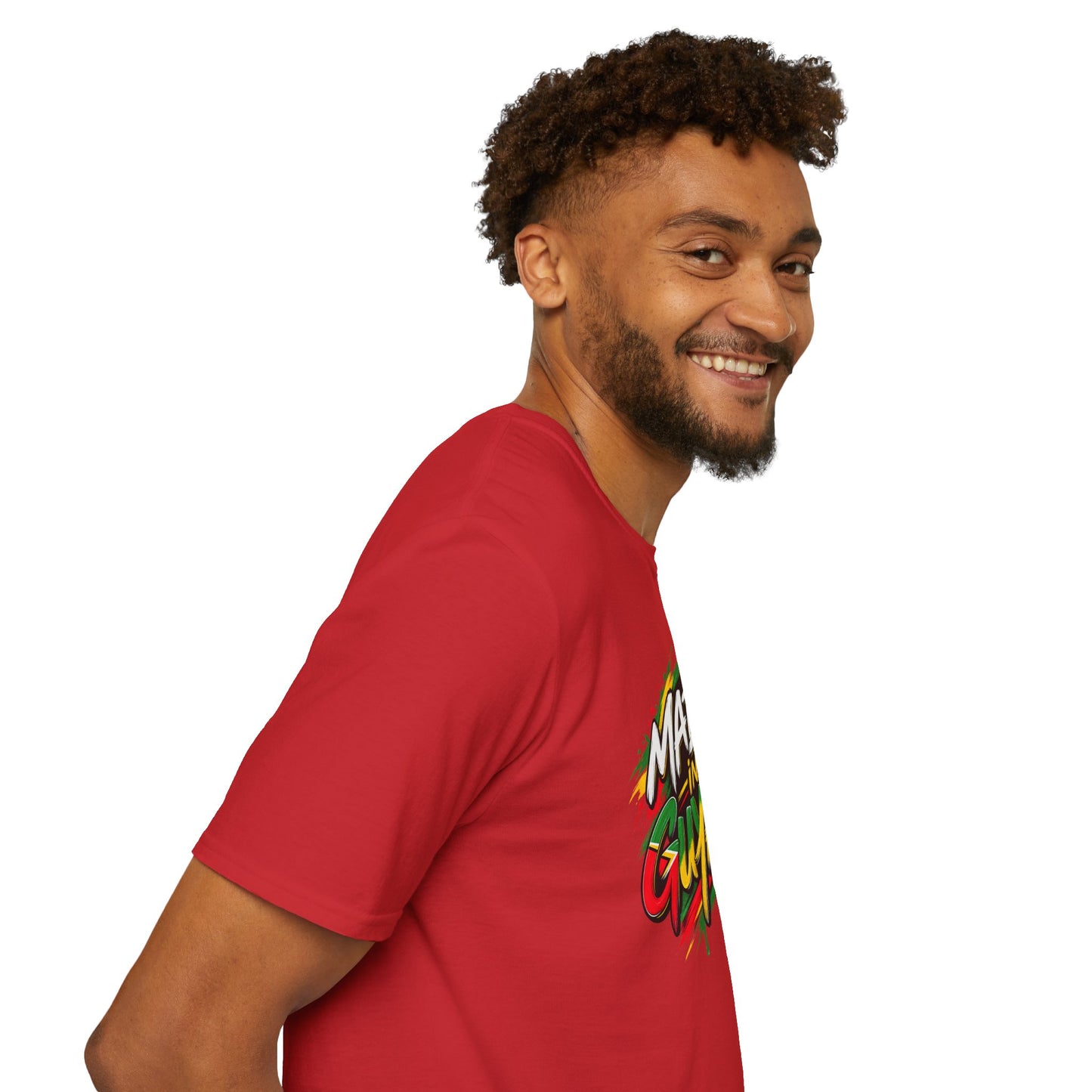 Made in Guyana T-Shirt — Colorful Tropical Pride Graphic Tee