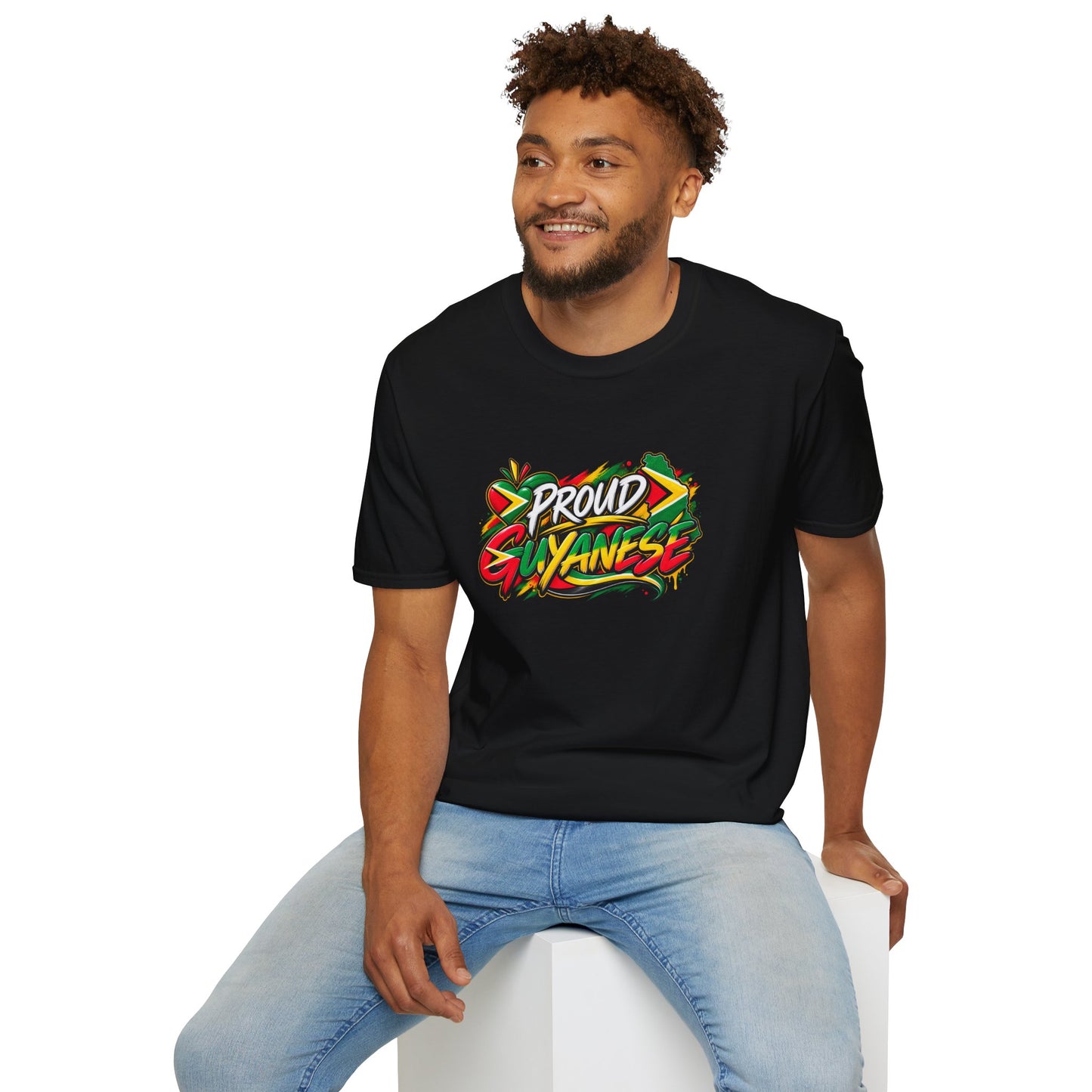 Proud Guyanese T-Shirt — Vibrant Flag-Inspired Pride Tee