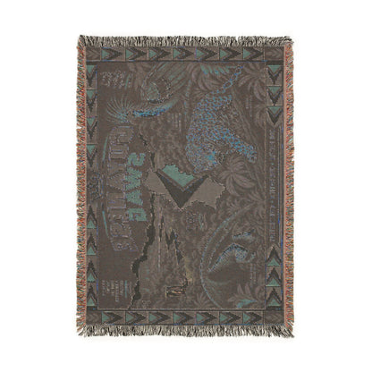 Guyana wildlife blanket for sofa bed or wall display