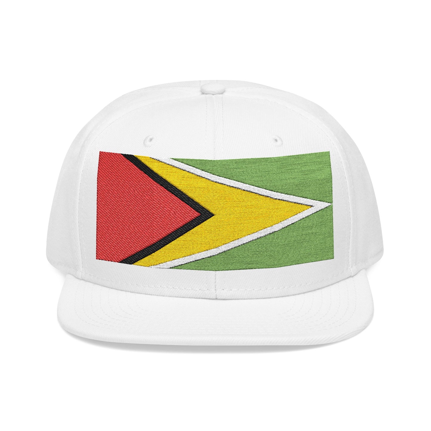 Guyana Flag Snapback Hat — Embroidered Guyanese Pride Cap