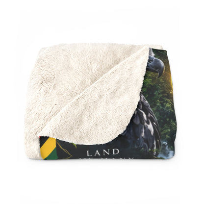 Home Always With Me Guyana Sherpa throw blanket