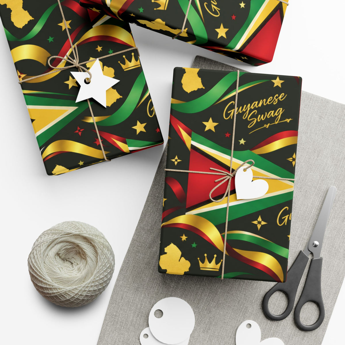 Guyana wrapping paper for birthdays and celebrations