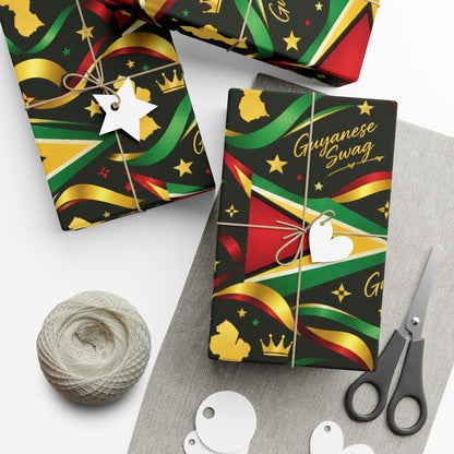 Guyana wrapping paper for birthdays and celebrations