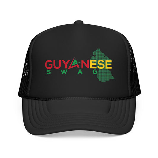 Guyanese Swag Trucker Hat — Guyana Map Panama-Inspired Foam Cap