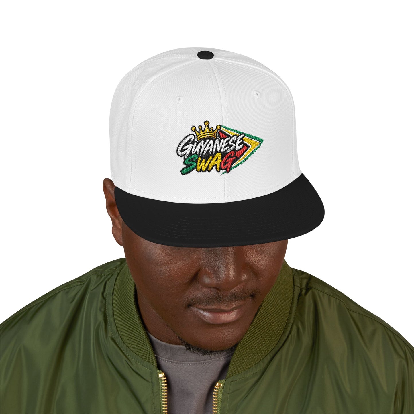Guyanese Swag Guyana Flag Snapback Hat