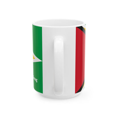 Guyana Flag Ceramic Mug — Patriotic 11oz & 15oz Coffee Cup