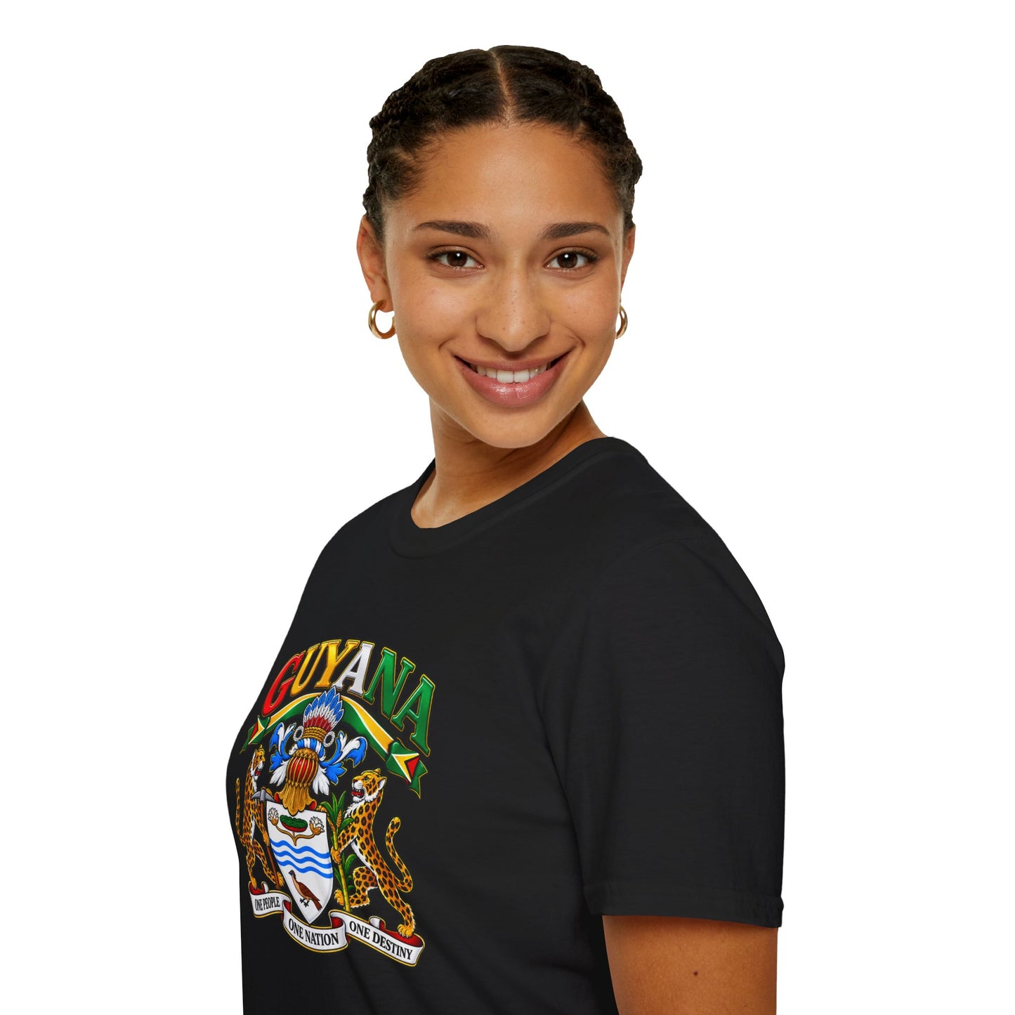 Guyana Coat of Arms T-Shirt — National Flag Colors Tee