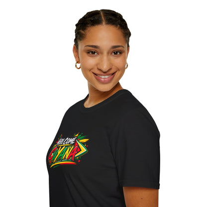 Guyana Pride T-Shirt — "Here Come Guyana" Colorful Island Graphic Tee