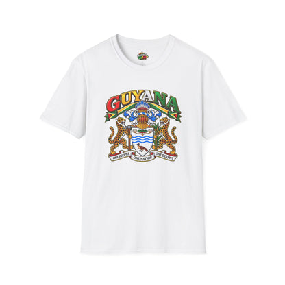 Guyana Coat of Arms T-Shirt — National Flag Colors Tee