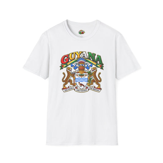 Guyana Coat of Arms T-Shirt — National Flag Colors Tee