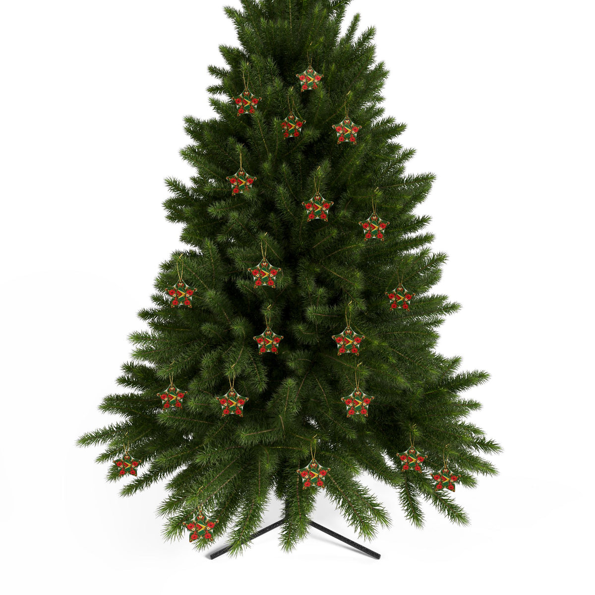 Guyana Ceramic Christmas Ornament – 5 Shapes & Multipacks
